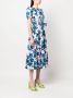DVF Diane von Furstenberg Midi-jurk met bloemenprint Roze - Thumbnail 3