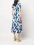 DVF Diane von Furstenberg Midi-jurk met bloemenprint Roze - Thumbnail 4