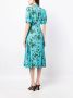 DVF Diane von Furstenberg Midi-jurk met print Blauw - Thumbnail 4