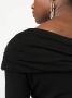 DVF Diane von Furstenberg Midi-jurk met ruches Zwart - Thumbnail 5