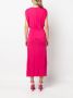 DVF Diane von Furstenberg Midi-jurk met V-hals Roze - Thumbnail 4