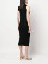 DVF Diane von Furstenberg Mouwloze midi-jurk Zwart - Thumbnail 4