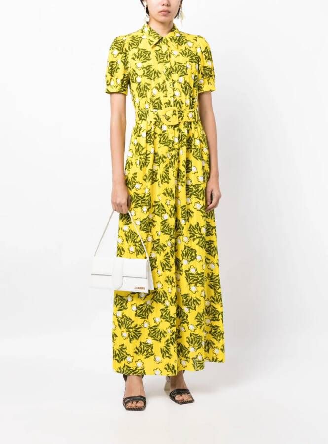 DVF Diane von Furstenberg Maxi-jurk met print Geel