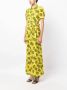 DVF Diane von Furstenberg Maxi-jurk met print Geel - Thumbnail 3