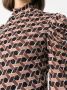 DVF Diane von Furstenberg Remy blouse met geometrische print Bruin - Thumbnail 5