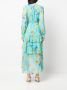 DVF Diane von Furstenberg Gedrapeerde jurk Blauw - Thumbnail 4