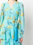DVF Diane von Furstenberg Gedrapeerde jurk Blauw - Thumbnail 5