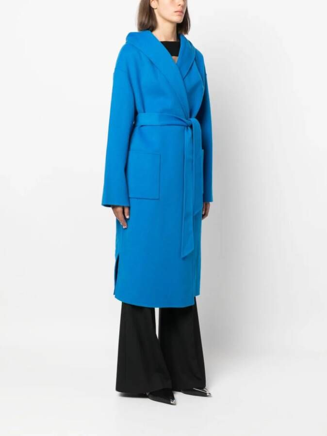 DVF Diane von Furstenberg Wollen mantel Blauw