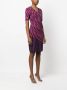 DVF Diane von Furstenberg Intarsia jurk Paars - Thumbnail 3