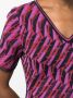 DVF Diane von Furstenberg Intarsia jurk Paars - Thumbnail 5