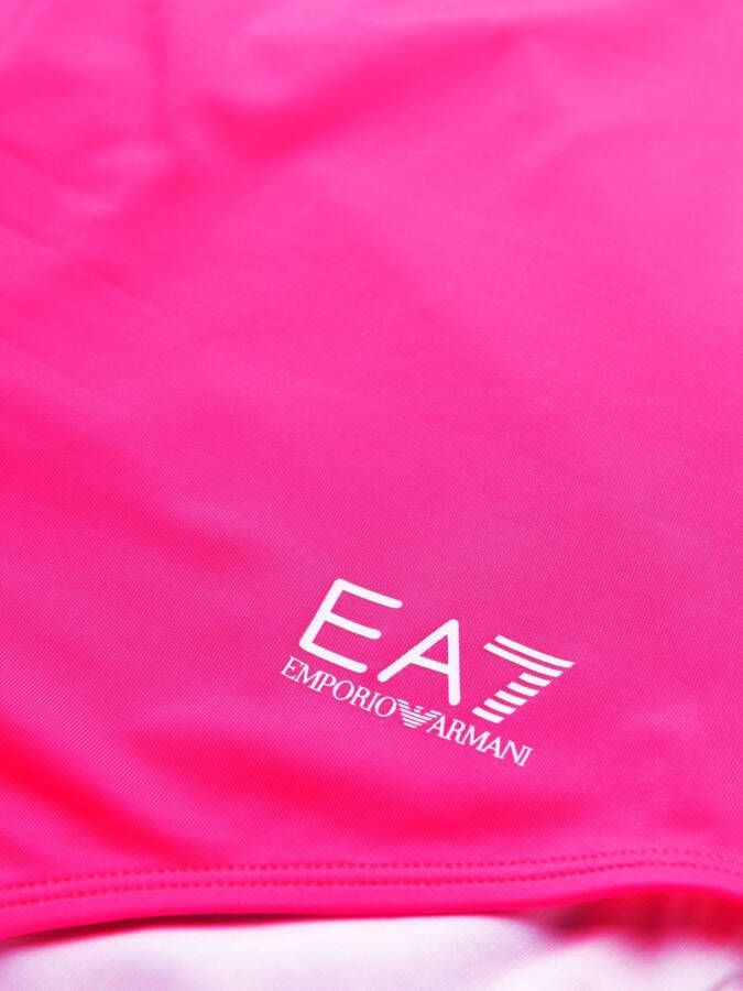 Ea7 Emporio Armani Badpak met logoprint Roze