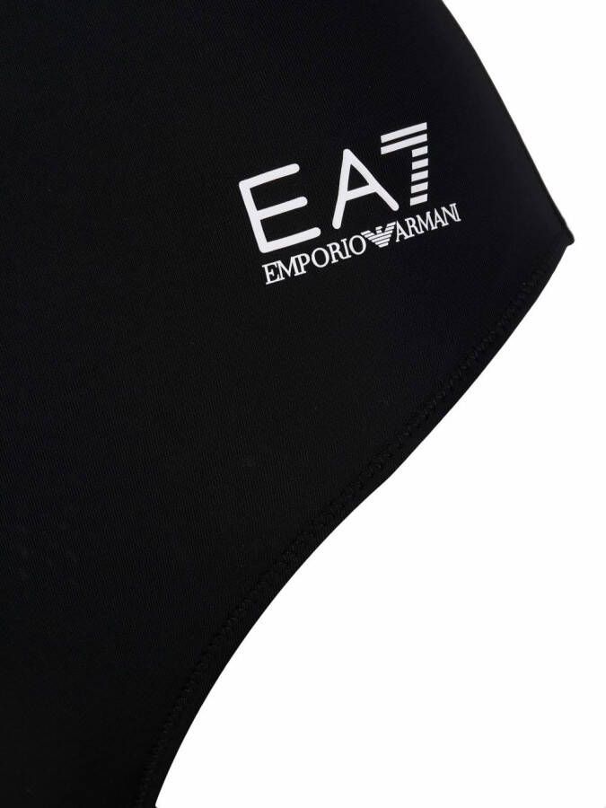 Ea7 Emporio Armani Badpak met logoprint Zwart