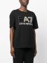 Ea7 Emporio Armani T-shirt verfraaid met strass Zwart - Thumbnail 3