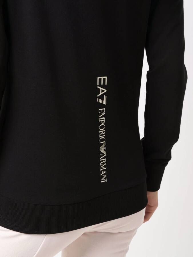 Ea7 Emporio Armani Hoodie met logoprint Zwart