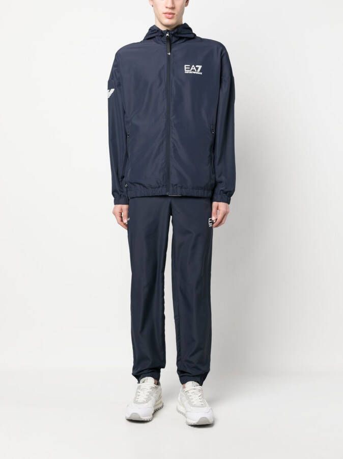 Ea7 Emporio Armani Trainingspak met logoprint Blauw