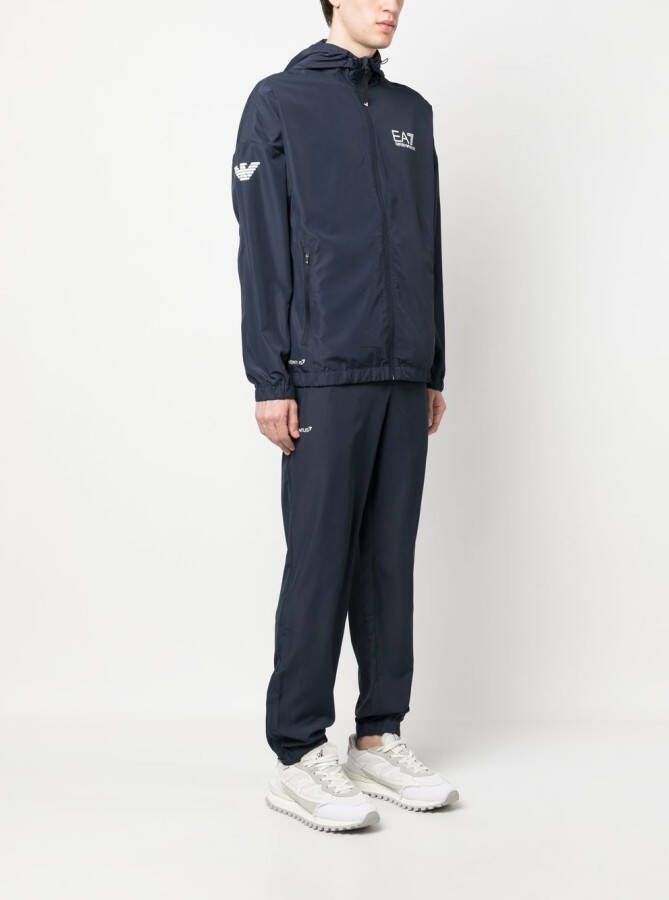 Ea7 Emporio Armani Trainingspak met logoprint Blauw