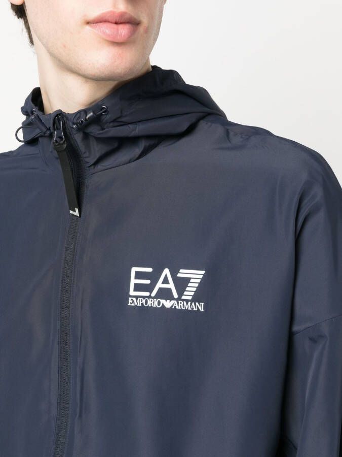 Ea7 Emporio Armani Trainingspak met logoprint Blauw