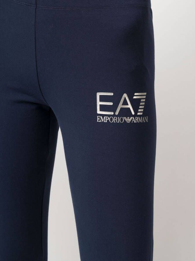 Ea7 Emporio Armani Legging met logoprint Blauw