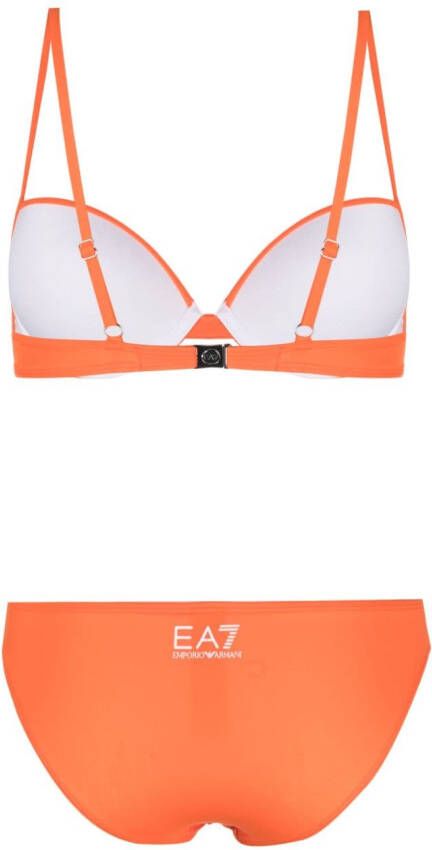 Ea7 Emporio Armani Bikini met logoprint Oranje