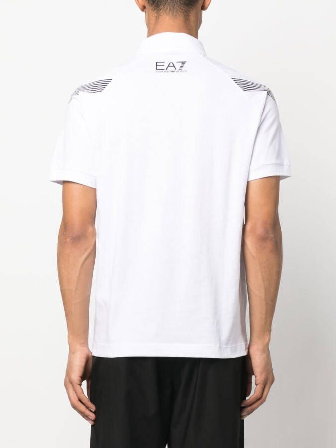 Ea7 Emporio Armani Poloshirt met logoprint Wit