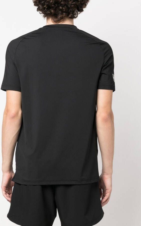 Ea7 Emporio Armani T-shirt met logoprint Zwart