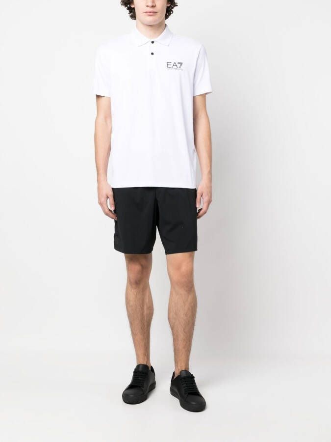 Ea7 Emporio Armani Poloshirt met logoprint Wit