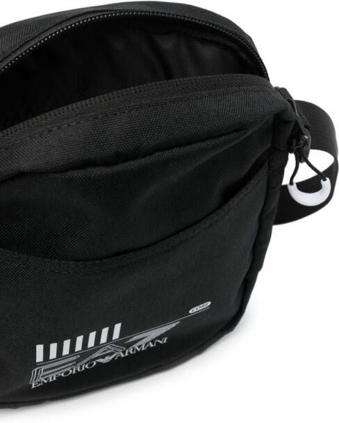 Ea7 Emporio Armani Messengertas met logoprint Zwart