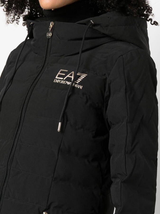 Ea7 Emporio Armani Gewatteerde jas Zwart