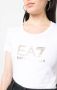 Ea7 Emporio Armani T-shirt verfraaid met stras Wit - Thumbnail 5