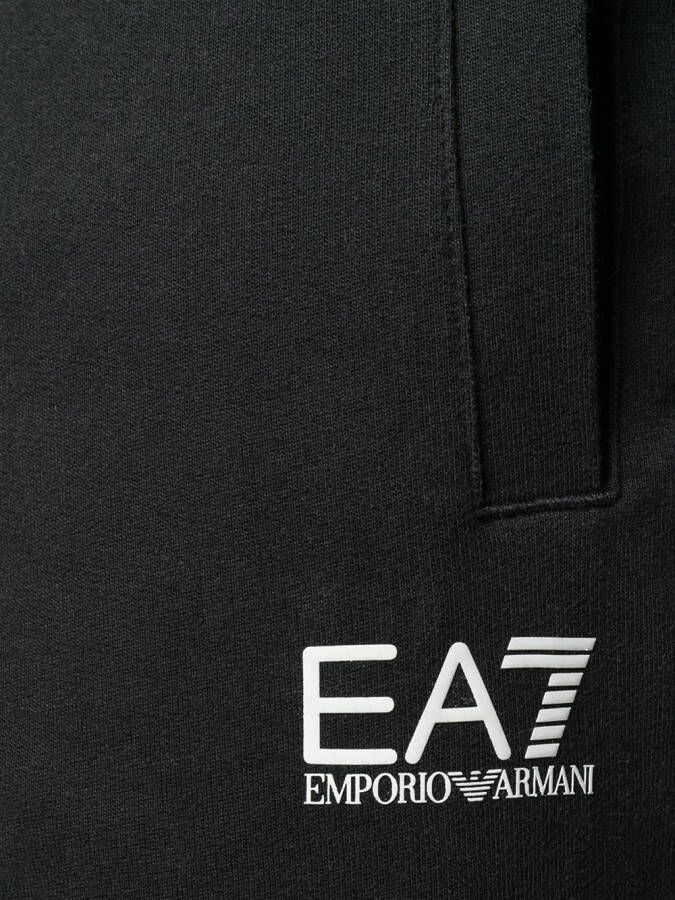 Ea7 Emporio Armani Slim-fit trainingsbroek Zwart