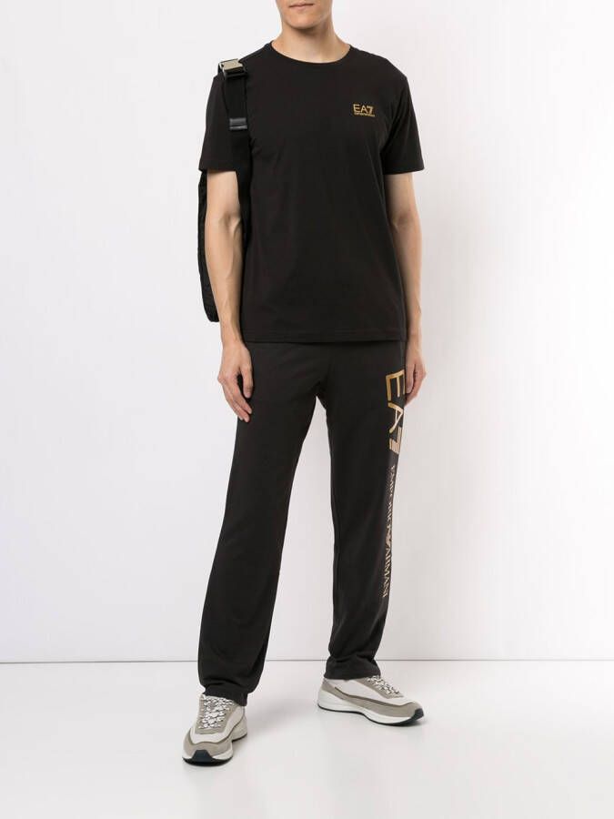 Ea7 Emporio Armani T-shirt met merk Zwart