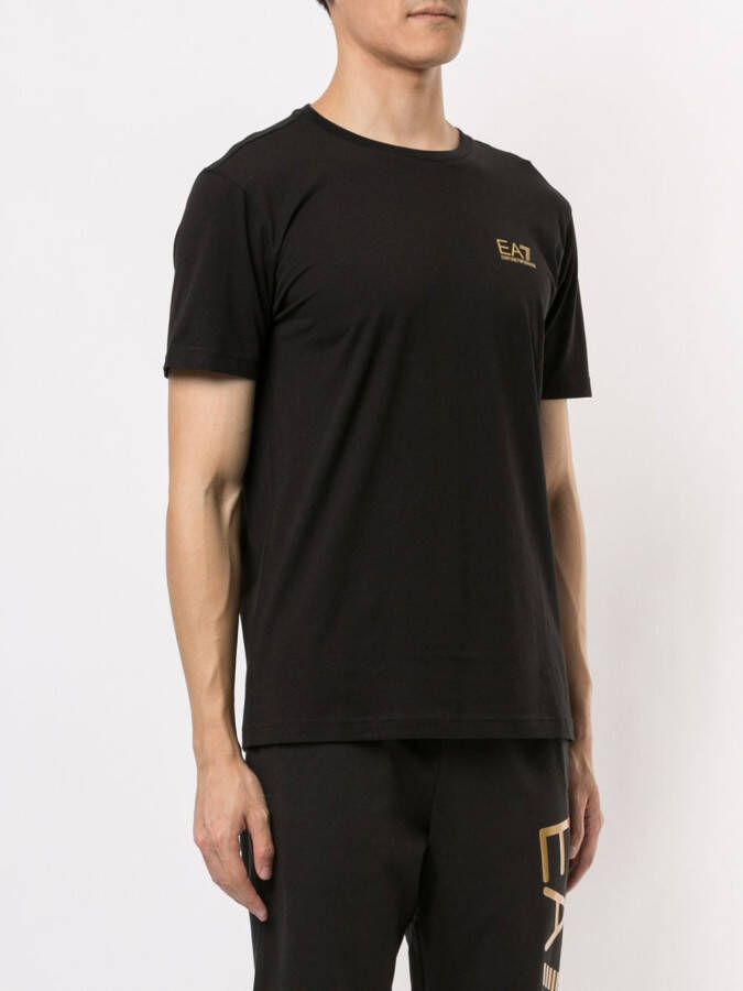 Ea7 Emporio Armani T-shirt met merk Zwart