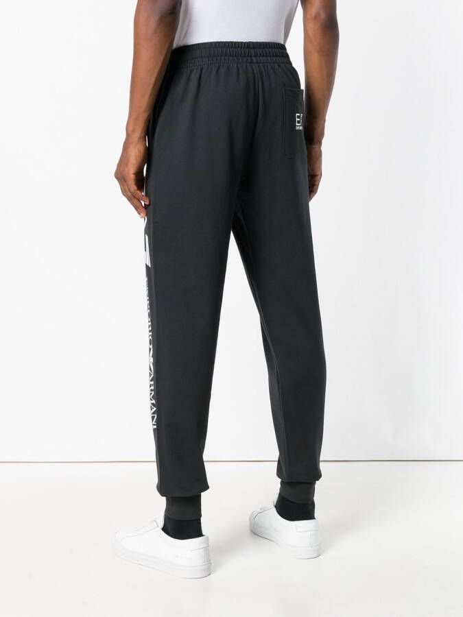 Ea7 Emporio Armani trainingsbroek met logo Zwart