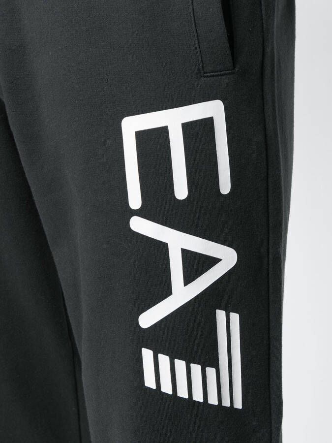 Ea7 Emporio Armani trainingsbroek met logo Zwart