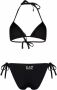 Ea7 Emporio Armani Triangel bikini met logoprint Zwart - Thumbnail 2