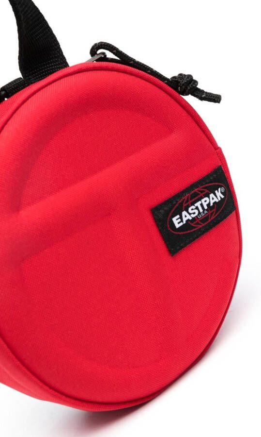 Eastpak x Telfar schoudertas met logo-reliëf Rood