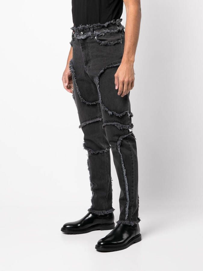 Eckhaus Latta Cropped jeans Zwart