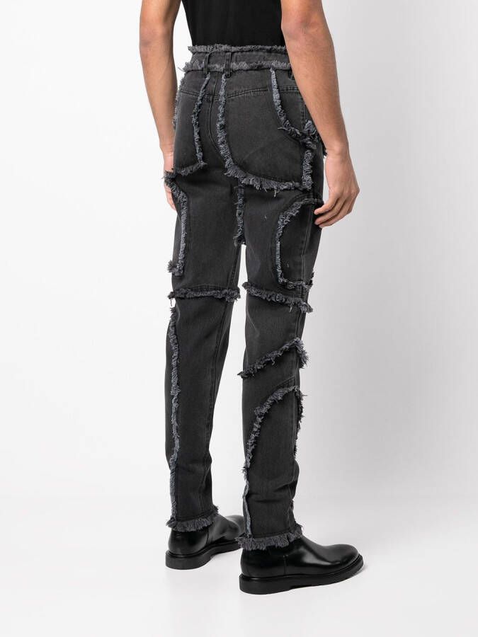 Eckhaus Latta Cropped jeans Zwart
