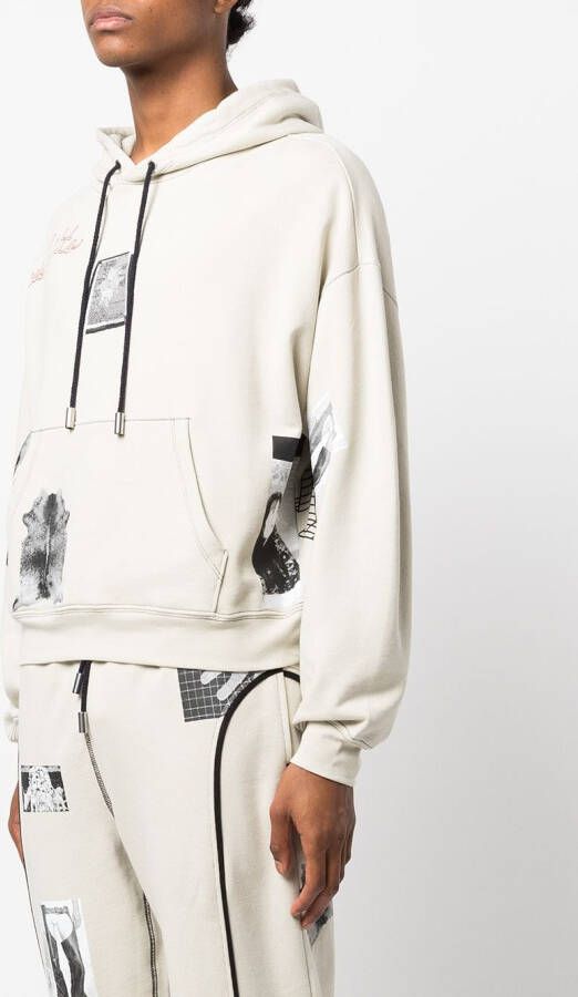 Eckhaus Latta Hoodie met logoprint Veelkleurig