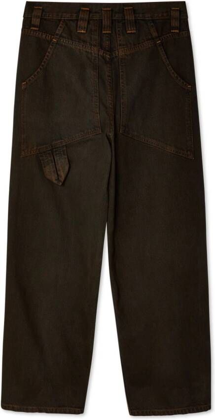 Eckhaus Latta Mid-waist jeans Bruin