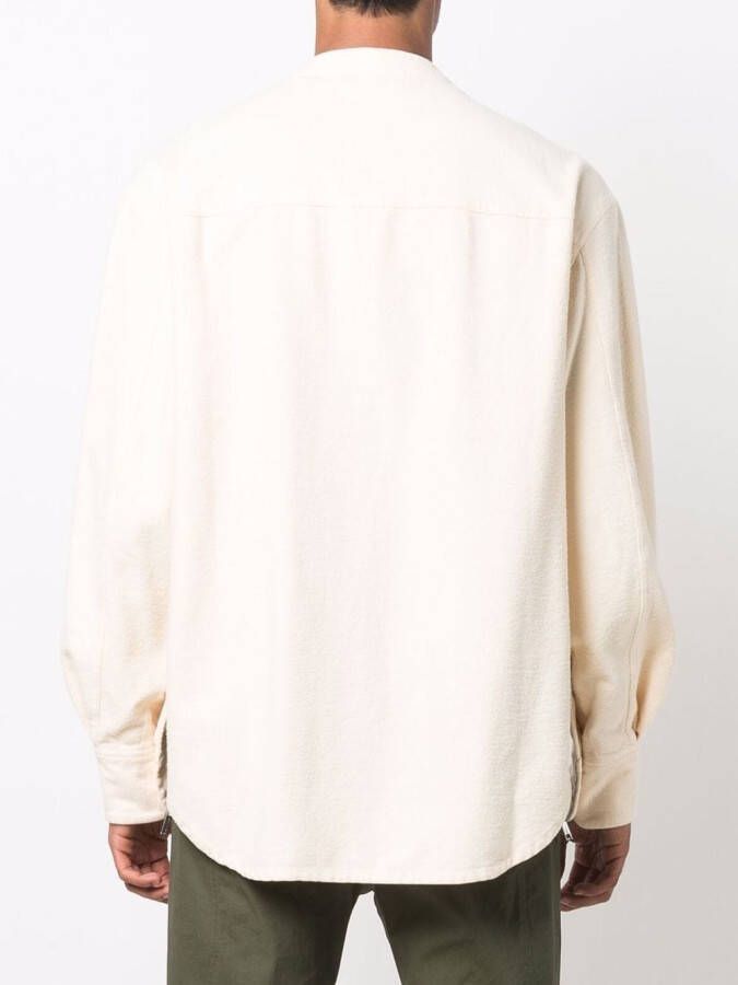 Eckhaus Latta Shirt met drukknopen Beige