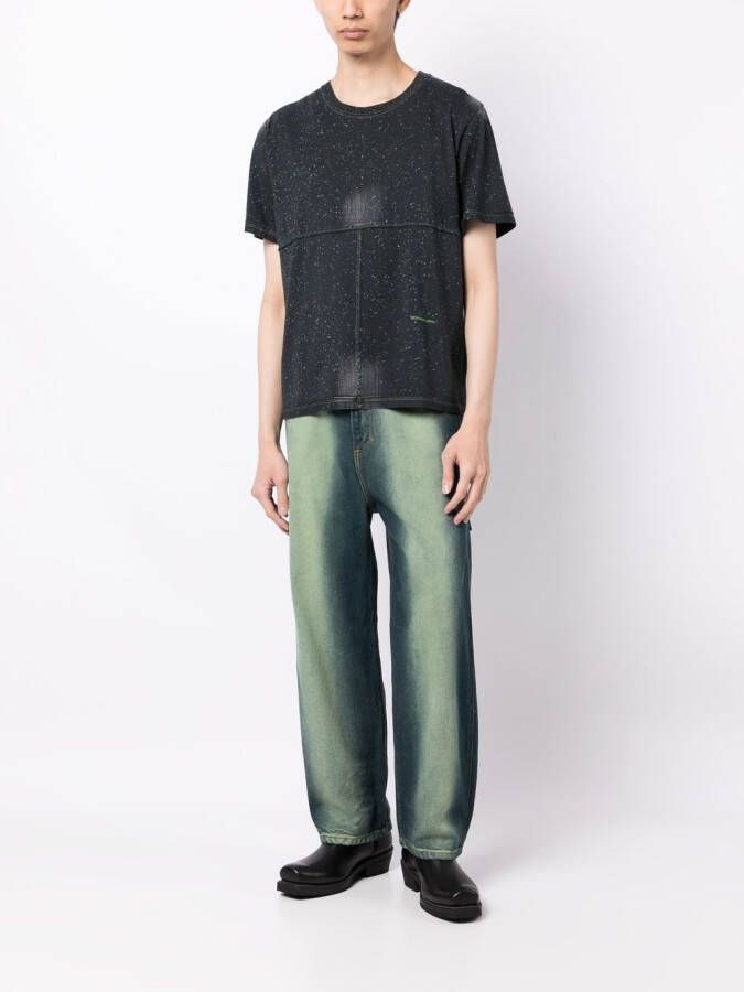 Eckhaus Latta T-shirt met verfspatten Blauw