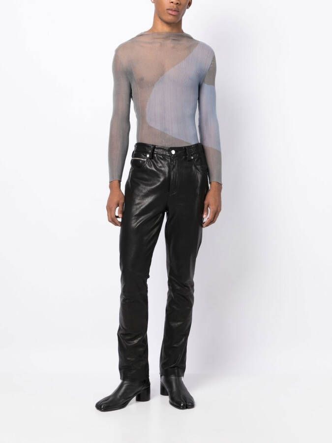 Eckhaus Latta Watercolor top met lange mouwen Blauw