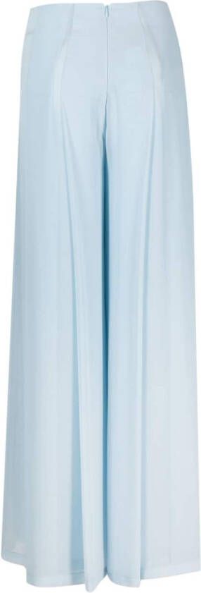 Edward Achour Paris Broek met wijde pijpen Blauw