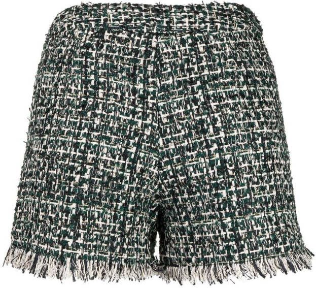 Edward Achour Paris Tweed shorts Groen