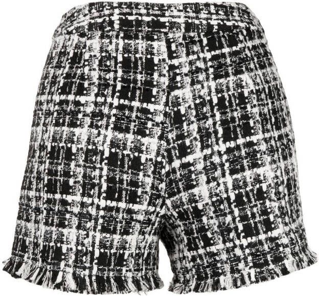 Edward Achour Paris Tweed shorts Zwart