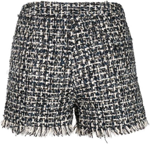 Edward Achour Paris Tweed shorts Zwart
