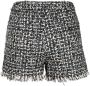 Edward Achour Paris Tweed shorts Zwart - Thumbnail 2