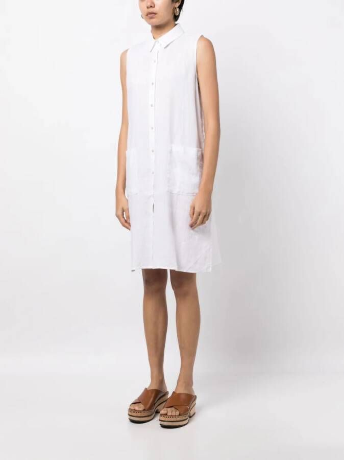 Eileen Fisher Mouwloze blousejurk Wit