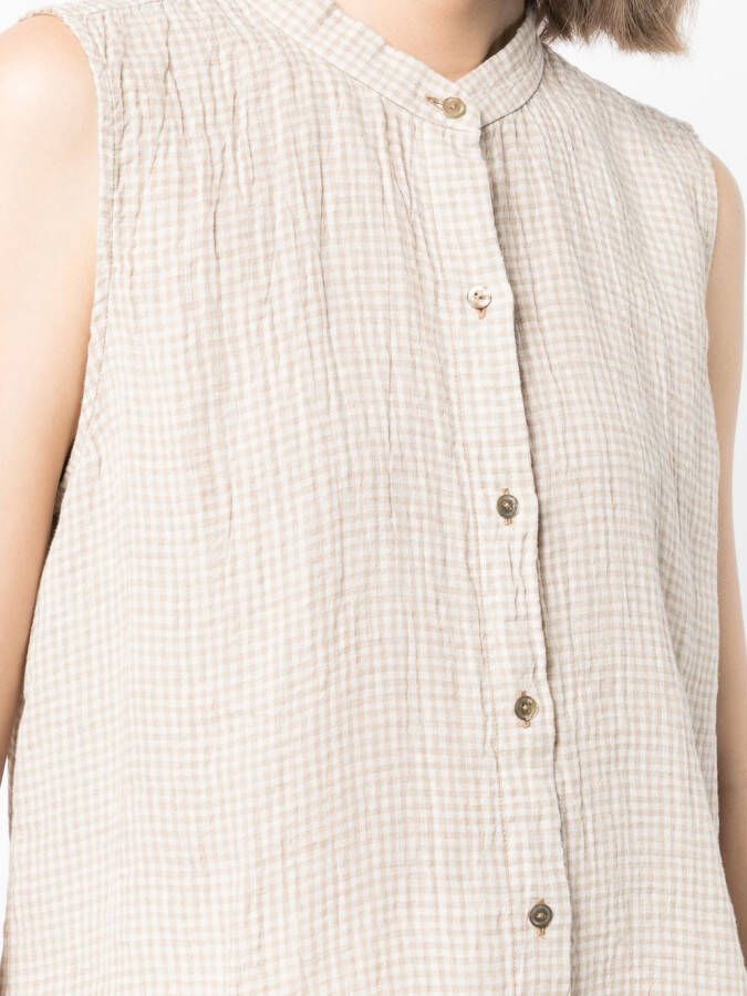 Eileen Fisher Mouwloze blouse Bruin
